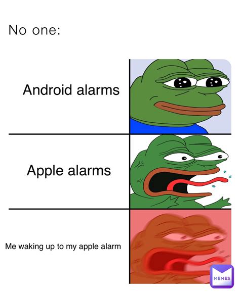 android vs apple meme|android vs apple alarm meme.